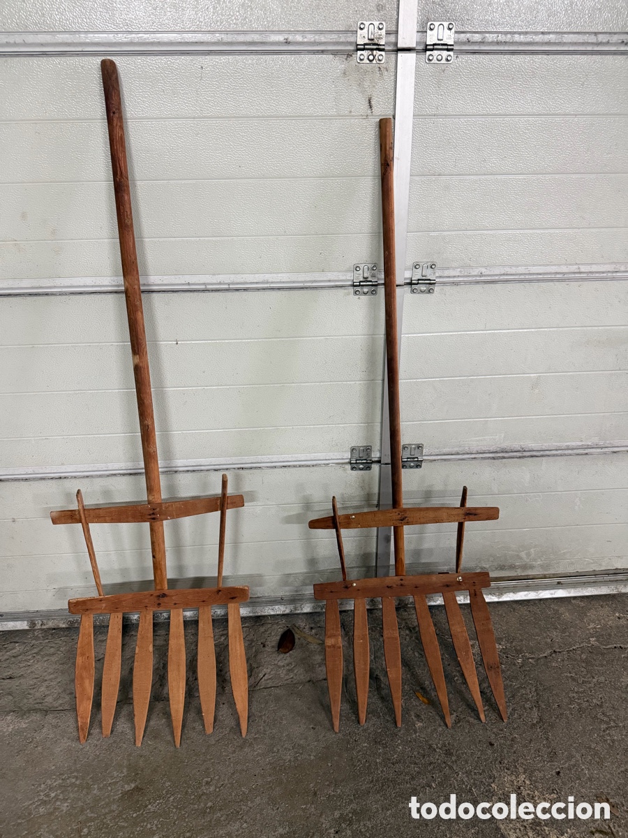 Antig&uuml;edades: Horcas de madera para paja - Foto 1