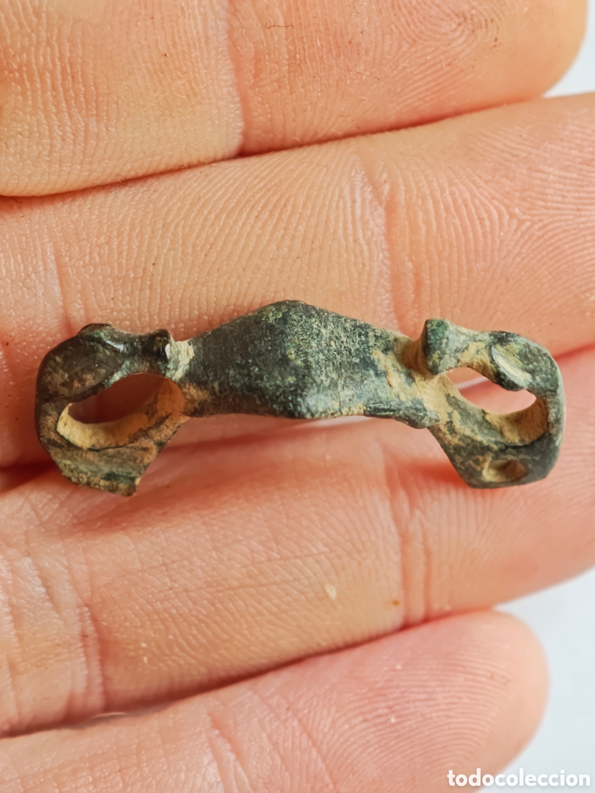 Antiques: Muy rara fibula La Tenne zoomorfa