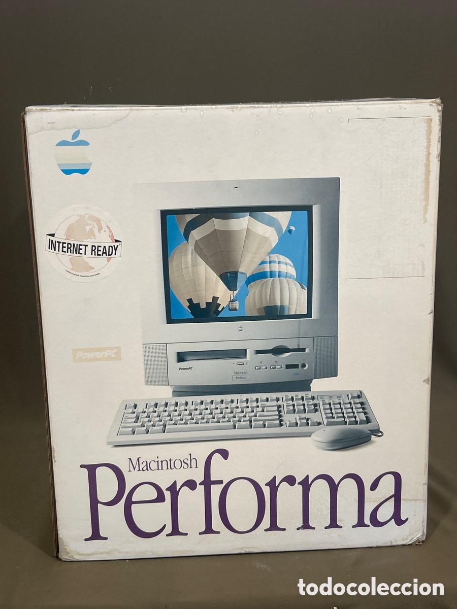 Antiques: ORDENADOR MACINTOSH APPLE COMPUTER FD HD 800 APPLECD 600 i, EN SU CAJA ORIGINAL *FUNCIONA*