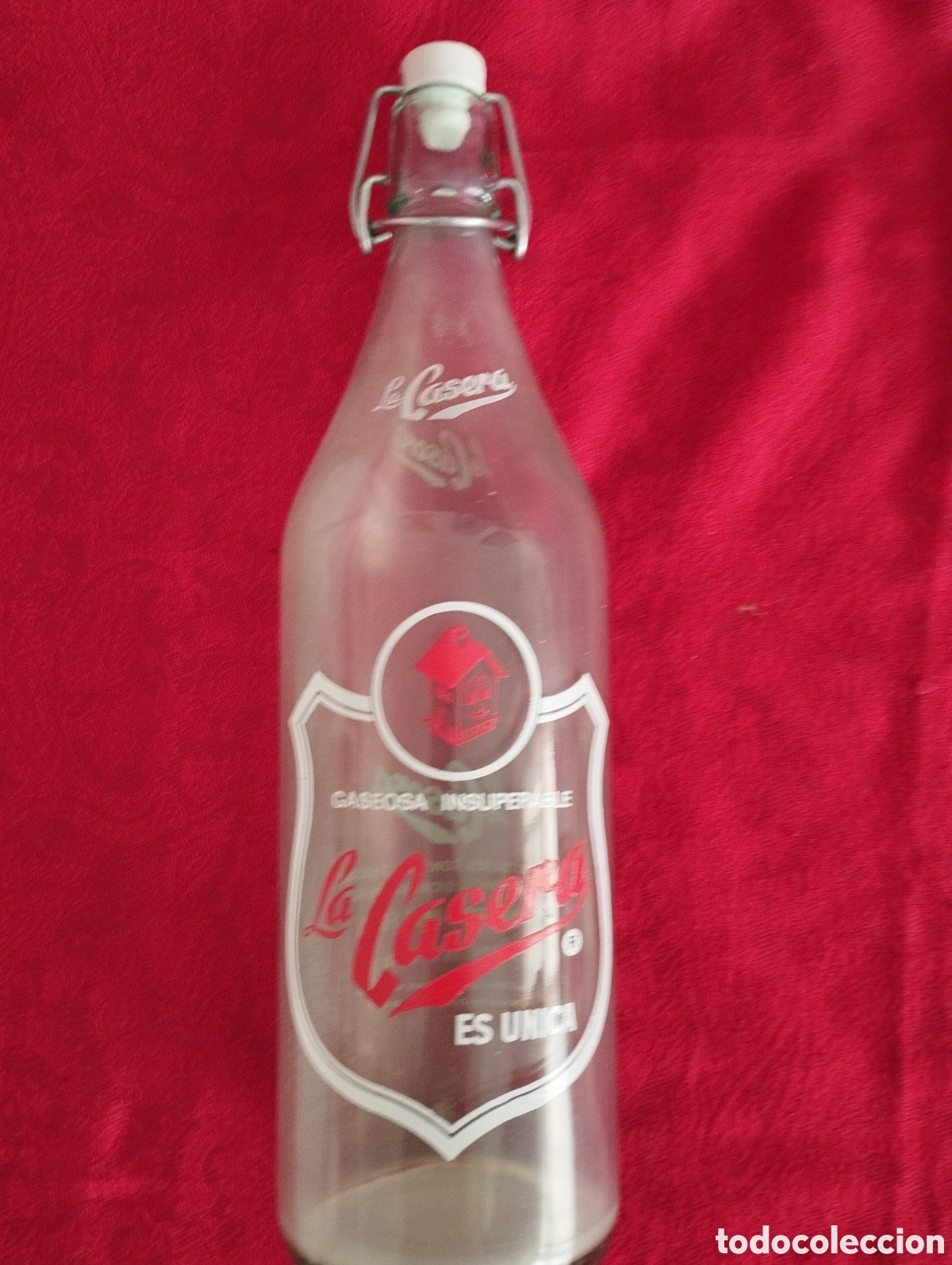 Antig&uuml;edades: Antigua Bandeja y Botella LA Casera. - Foto 6
