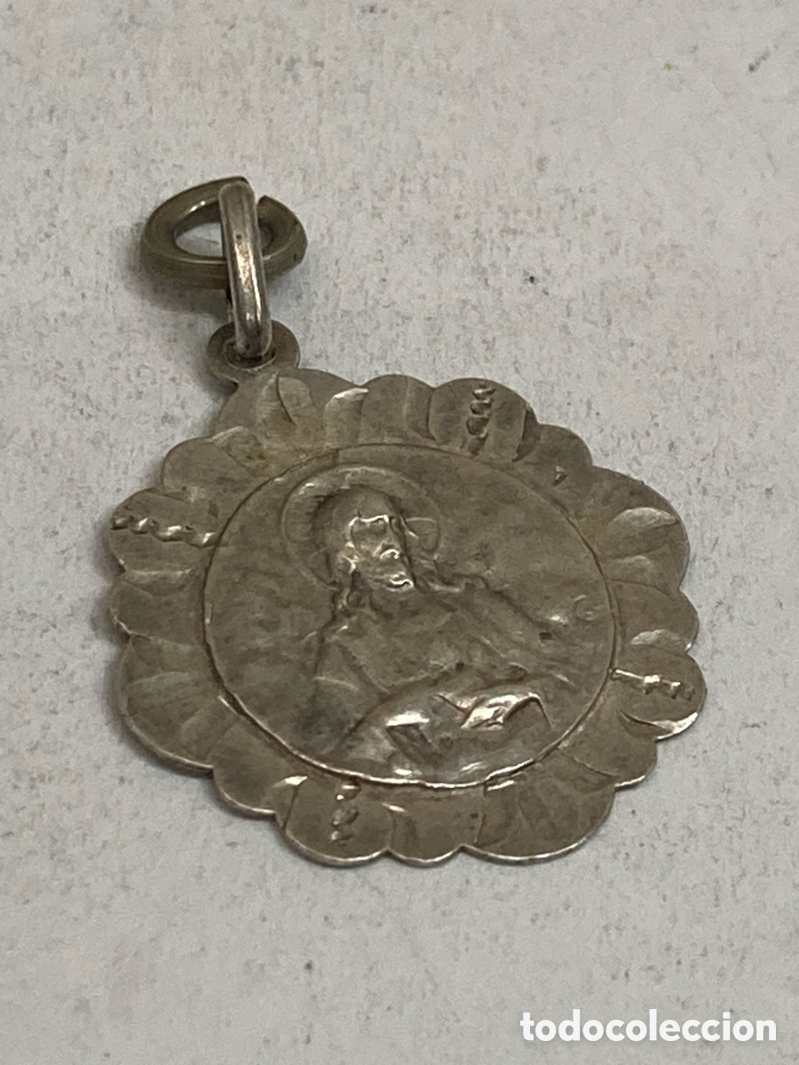 Antig&uuml;edades: Medalla de plata religiosa C517 - Foto 1