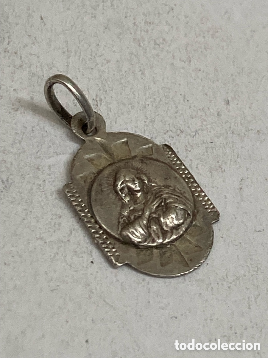 Antig&uuml;edades: Medalla de plata religiosa C517 - Foto 1