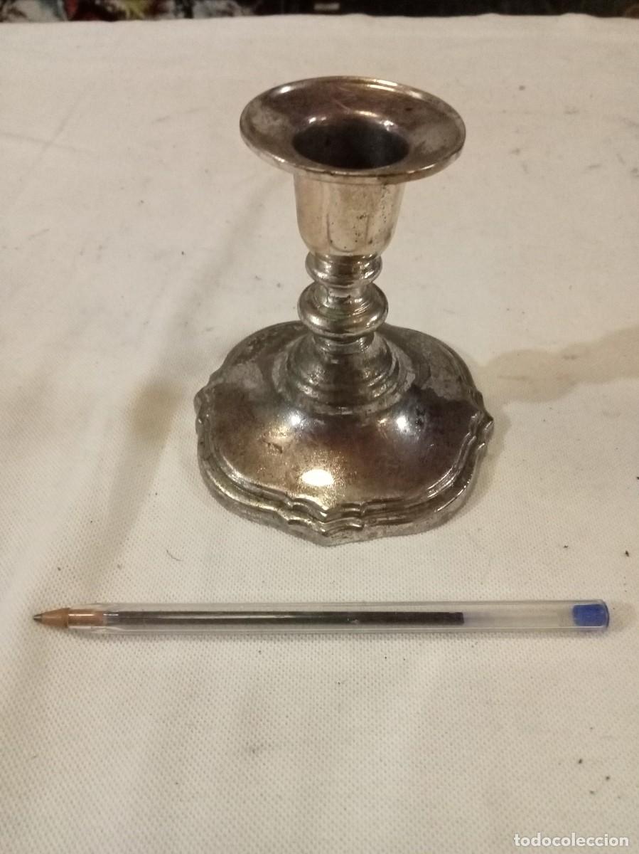 Antig&uuml;edades: Antiguo Candelabro Plateado - Foto 1