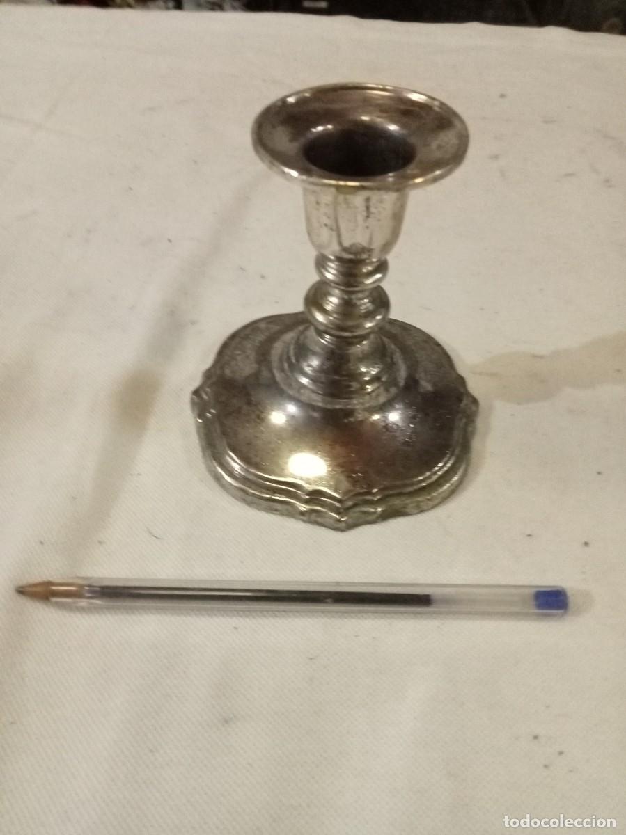 Antig&uuml;edades: Antiguo Candelabro Plateado - Foto 2
