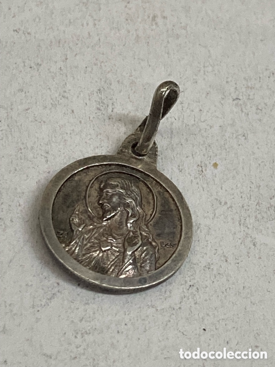 Antig&uuml;edades: Medalla de plata religiosa C517 - Foto 2