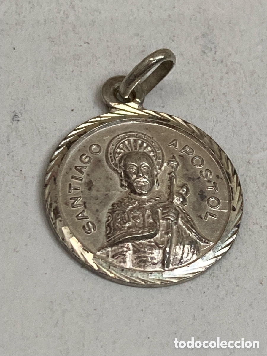 Antig&uuml;edades: Medalla de plata religiosa C517 - Foto 1