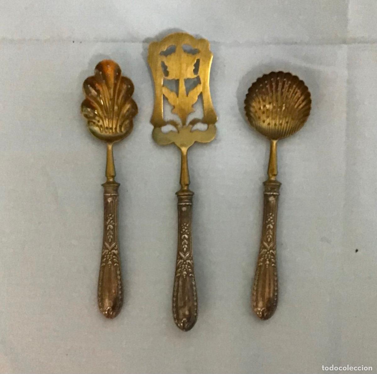 Antig&uuml;edades: JUEGO DE PALAS PARA SERVIR, PLATA - Foto 1