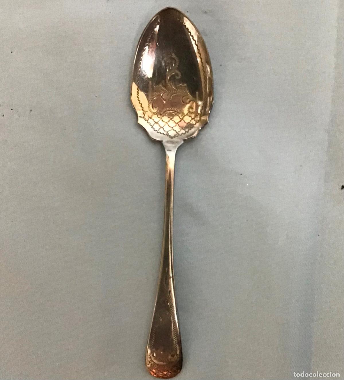Antig&uuml;edades: ANTIGUA CUCHARA PLATEADA - Foto 1