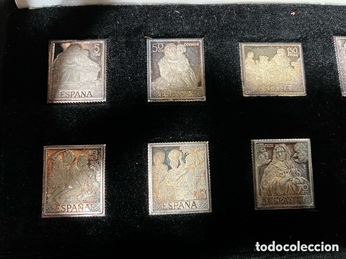 Antig&uuml;edades: 10 Sellos Plata Conmemorativos - Foto 2
