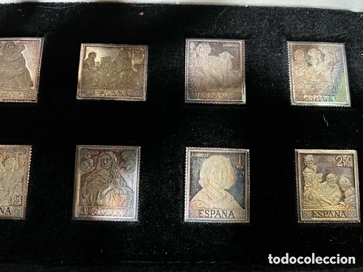 Antig&uuml;edades: 10 Sellos Plata Conmemorativos - Foto 3