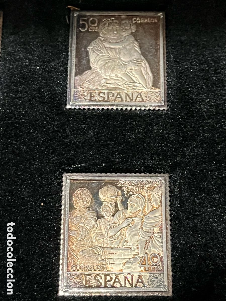 Antig&uuml;edades: 10 Sellos Plata Conmemorativos - Foto 7