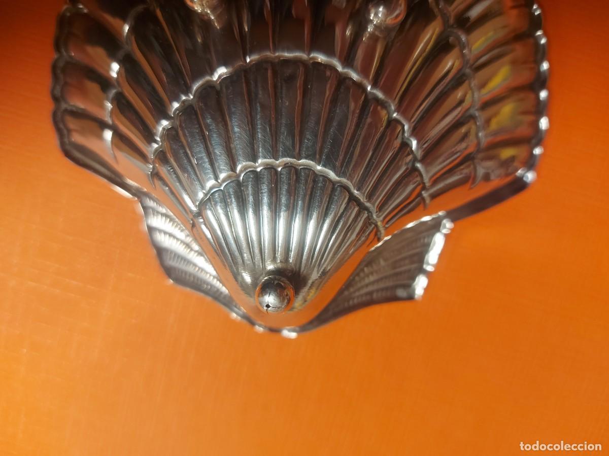 Antig&uuml;edades: BANDEJA PEQUENA CONCHA DE PLATA CONTRASTADA - Foto 11