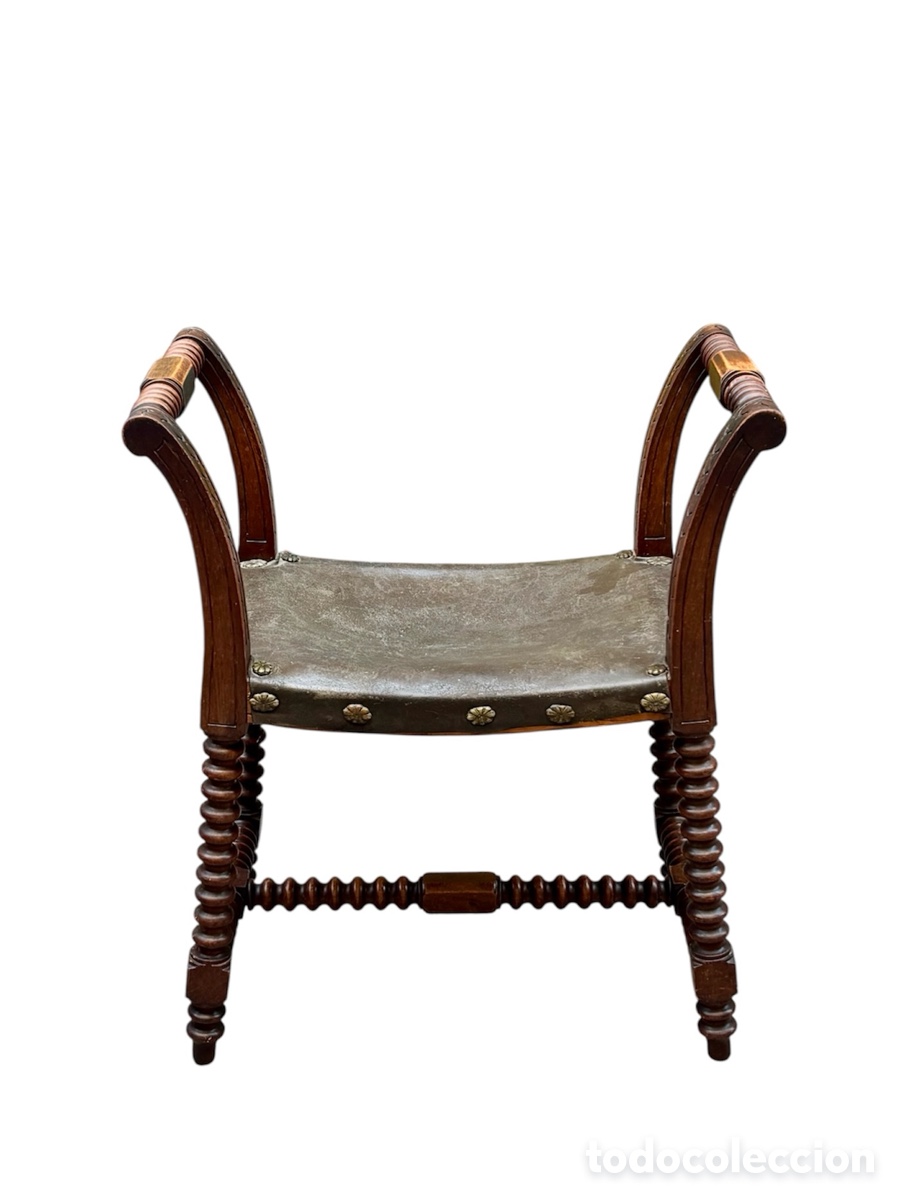 Antig&uuml;edades: Silla colonial espa&ntilde;ola Circa 1.890. - Foto 2
