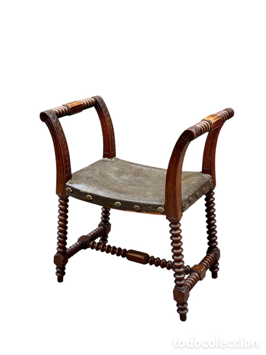 Antig&uuml;edades: Silla colonial espa&ntilde;ola Circa 1.890. - Foto 1