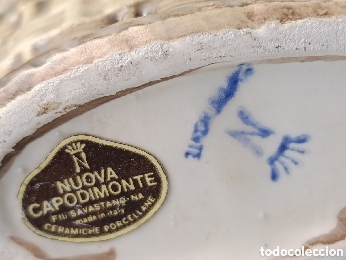 Antig&uuml;edades: Cesto de flores Capodimonte - Foto 9