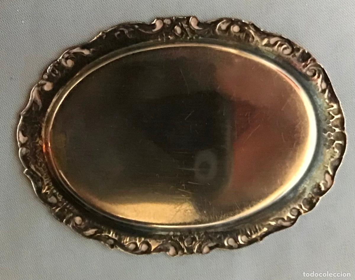 Antig&uuml;edades: PLATITO DE METAL PLATEADO - Foto 2