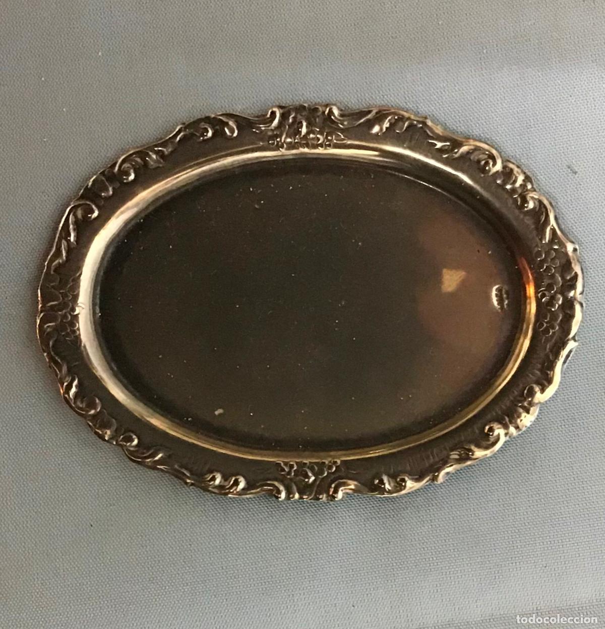 Antig&uuml;edades: PLATITO DE METAL PLATEADO - Foto 1