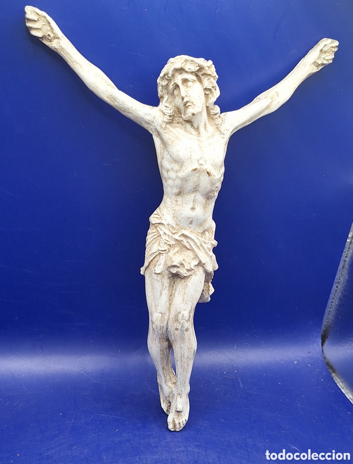 Antig&uuml;edades: Cristo Blanco de Resina - Foto 3