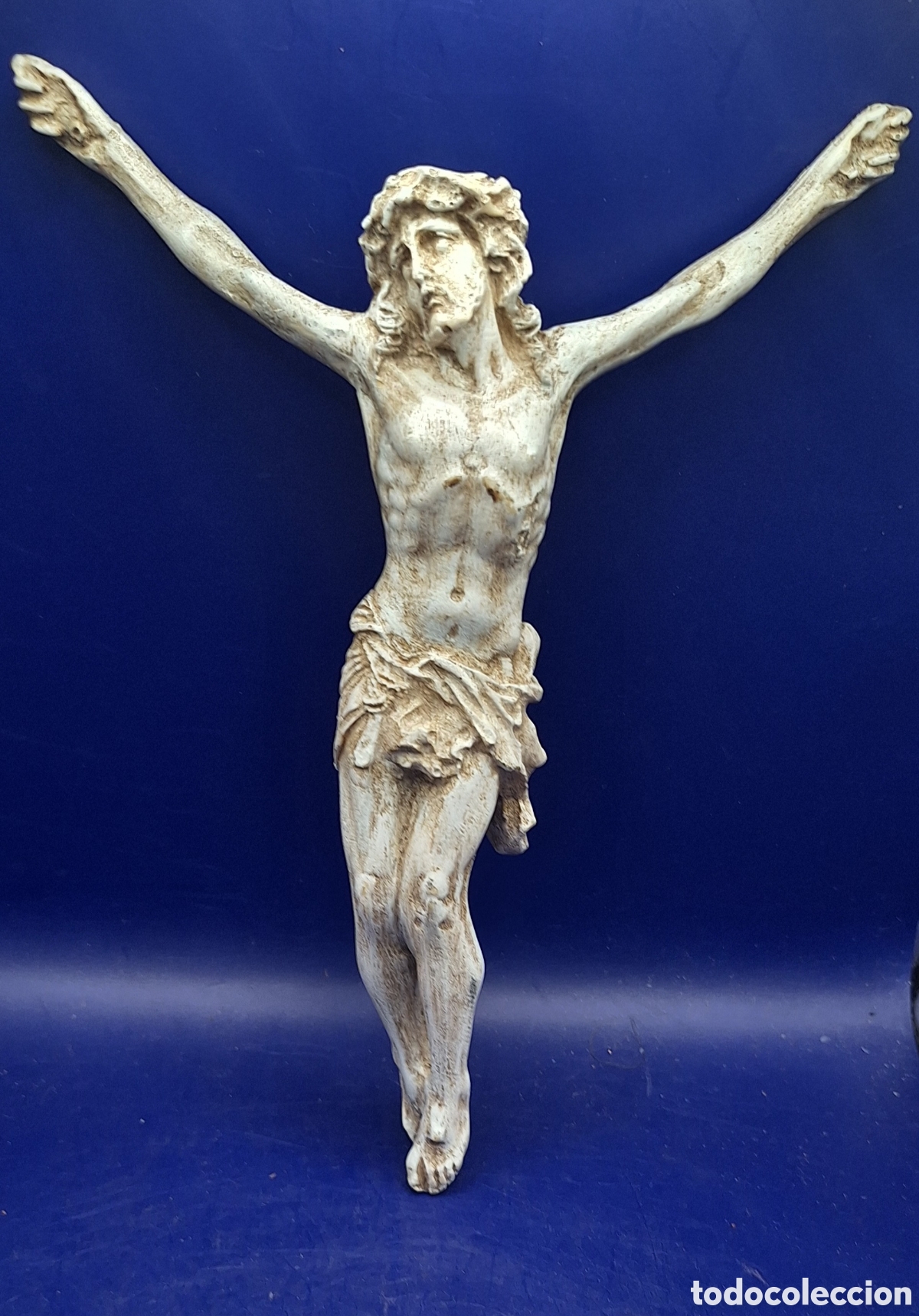 Antig&uuml;edades: Cristo Blanco de Resina - Foto 1