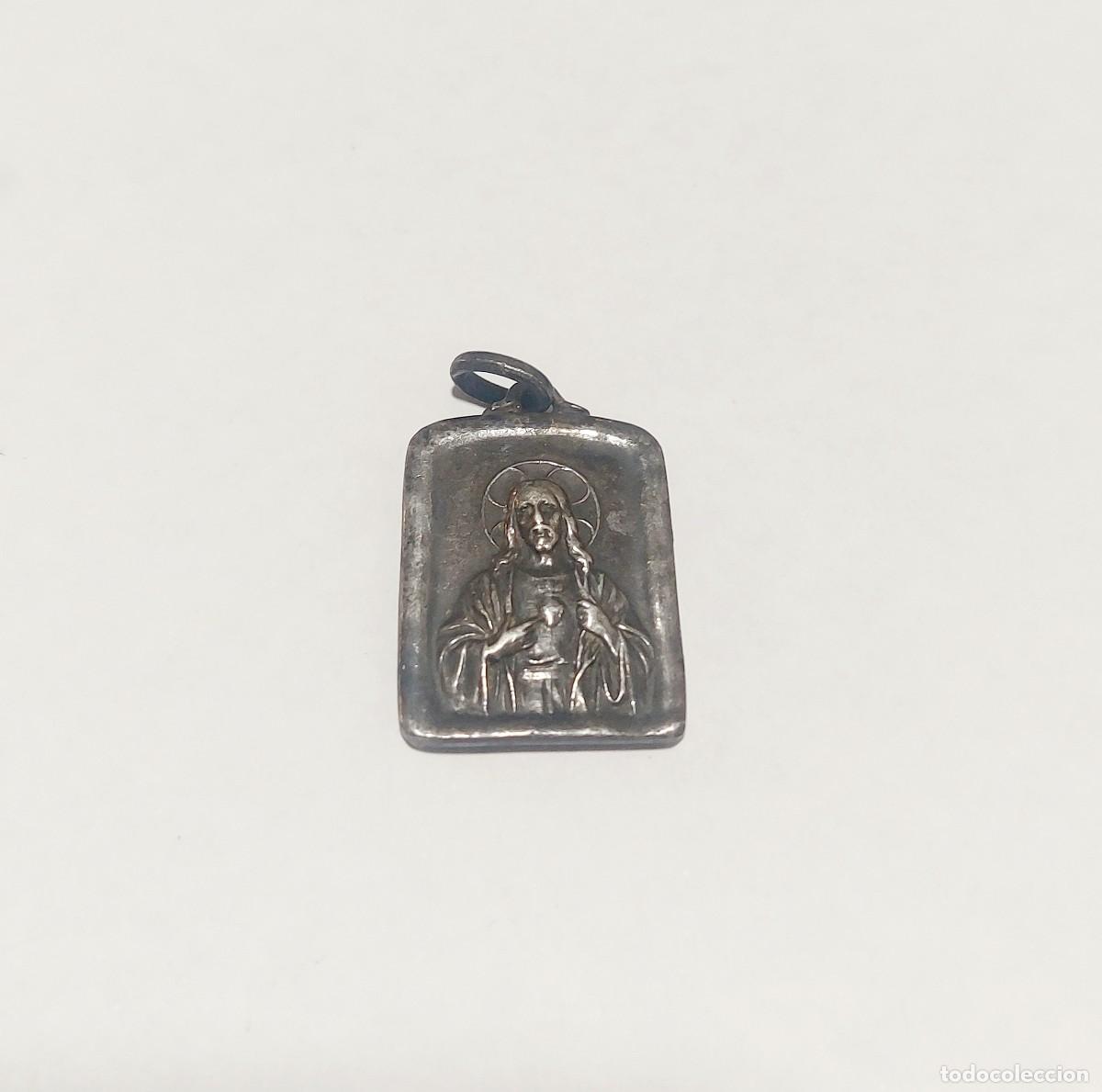 Antig&uuml;edades: Antigua medalla religiosa de plata - Foto 2