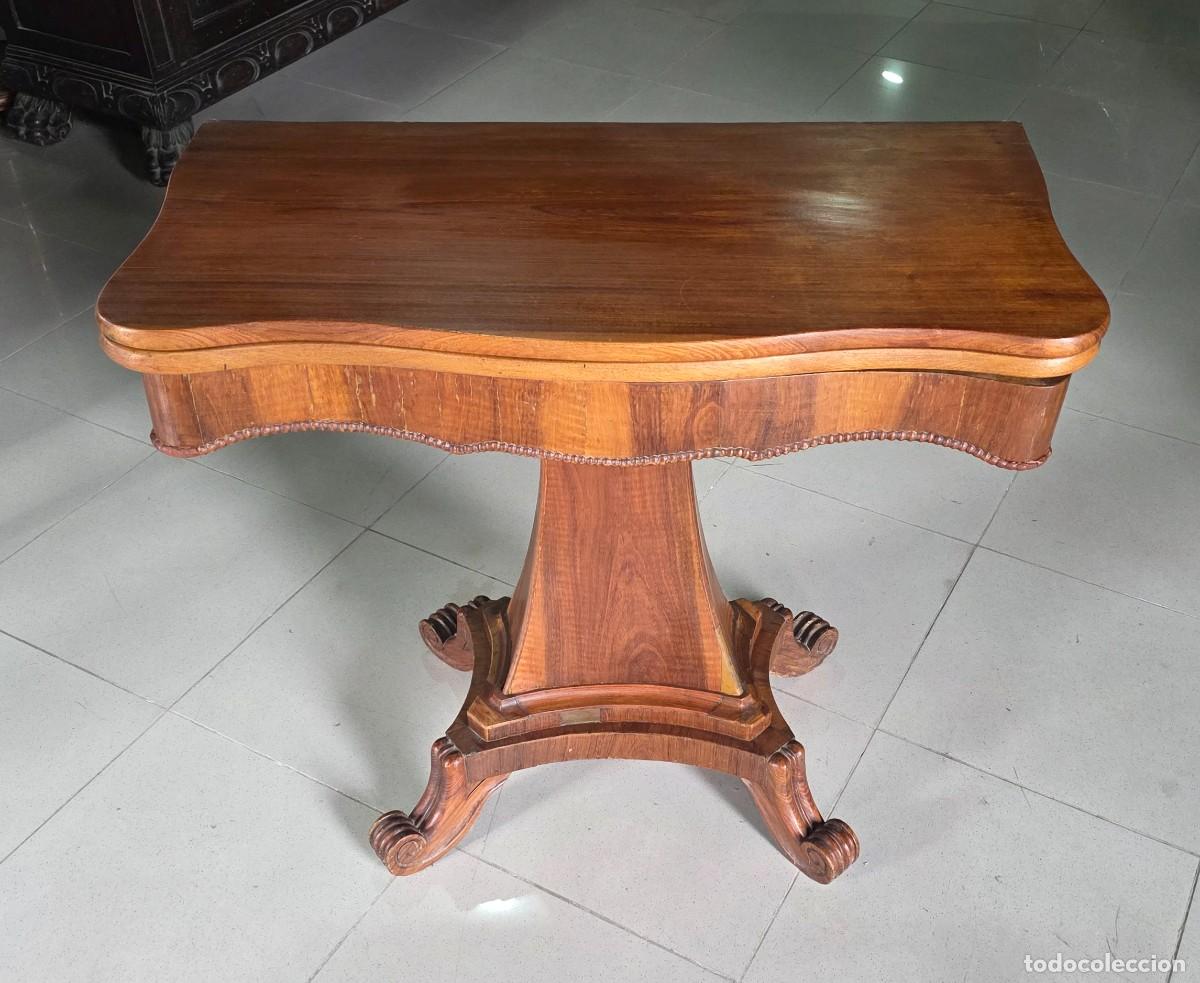 Antig&uuml;edades: Mesa de juego Fernandina - Foto 1