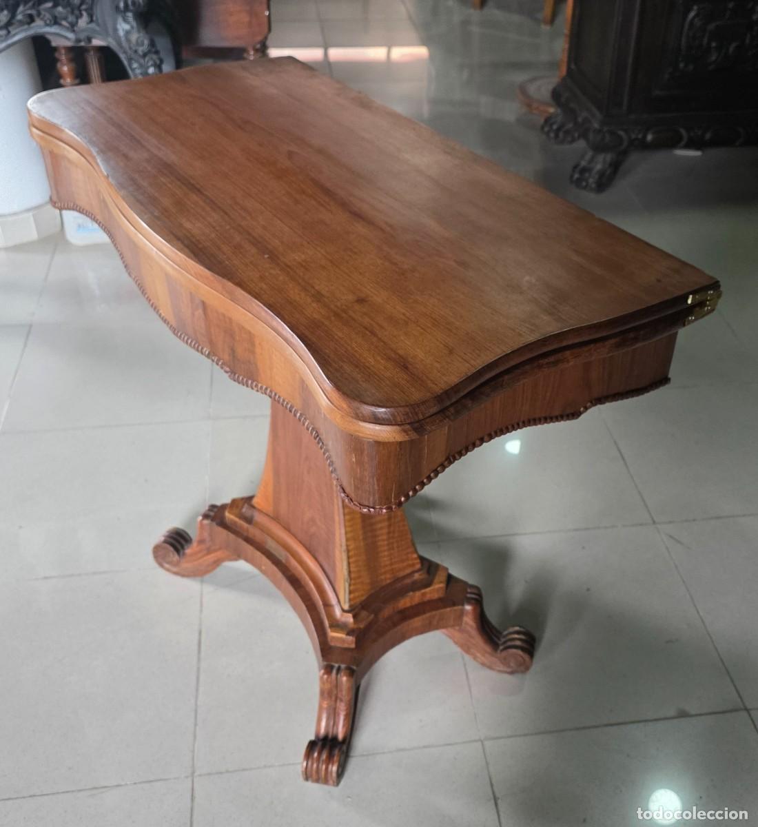 Antig&uuml;edades: Mesa de juego Fernandina - Foto 5