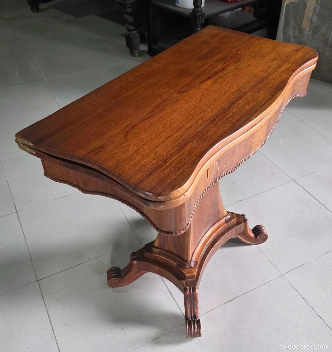 Antig&uuml;edades: Mesa de juego Fernandina - Foto 6