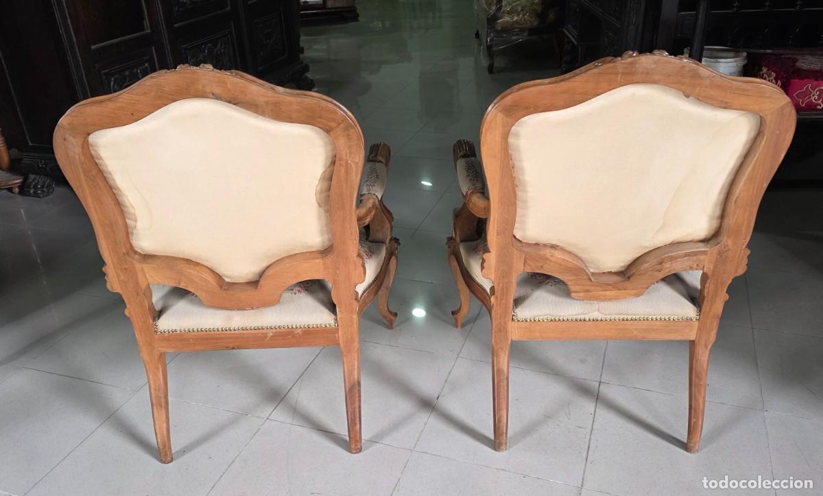 Antig&uuml;edades: 2 Sillones de estilo Luis XV - Foto 4