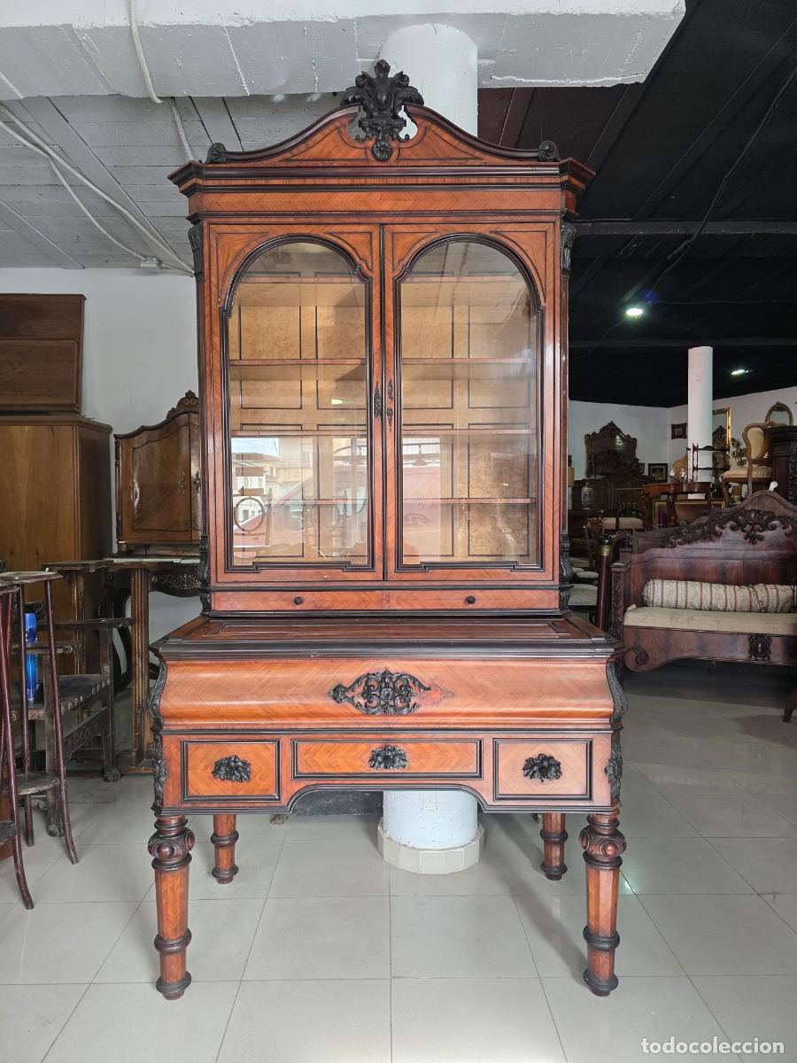 Antig&uuml;edades: Bureau Cabinet, Escritorio biblioteca - Foto 2
