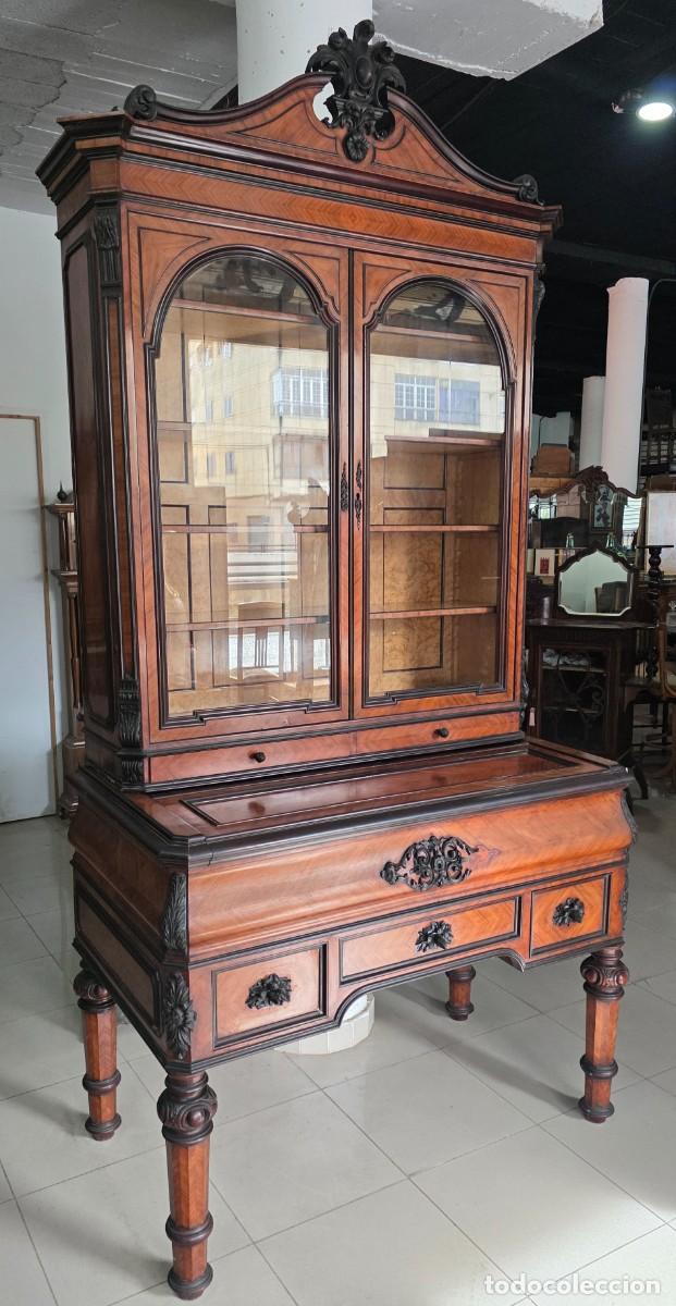 Antig&uuml;edades: Bureau Cabinet, Escritorio biblioteca - Foto 4