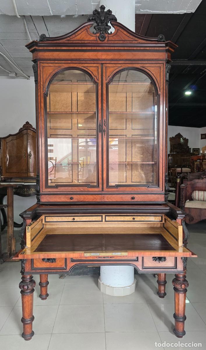 Antig&uuml;edades: Bureau Cabinet, Escritorio biblioteca - Foto 6