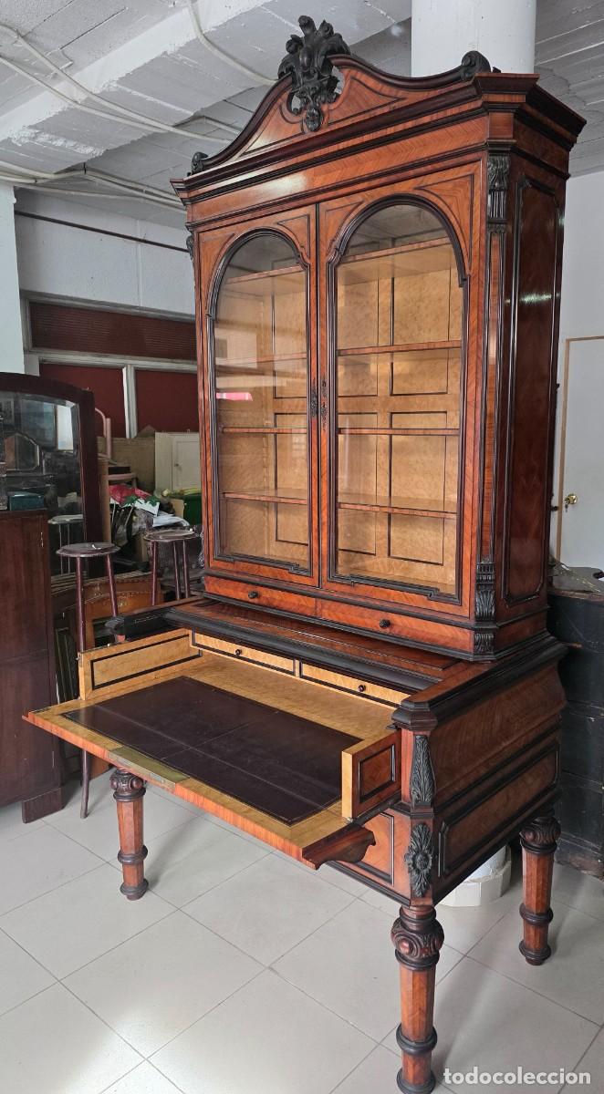 Antig&uuml;edades: Bureau Cabinet, Escritorio biblioteca - Foto 7