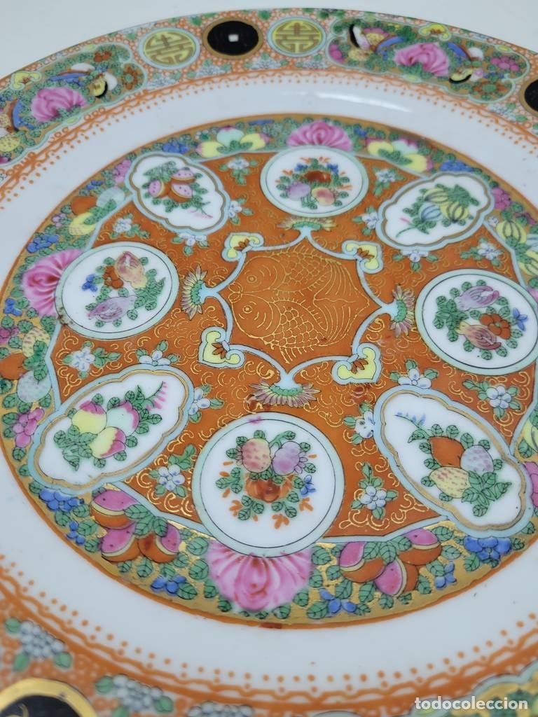 Antig&uuml;edades: PLATO DECORATIVO CHINO - Foto 3