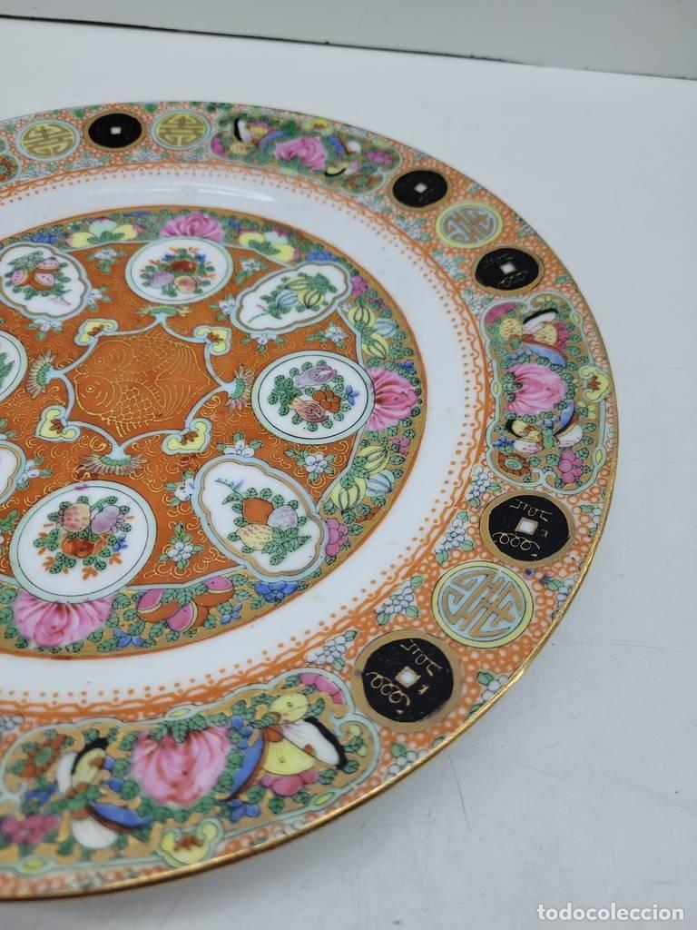 Antig&uuml;edades: PLATO DECORATIVO CHINO - Foto 4