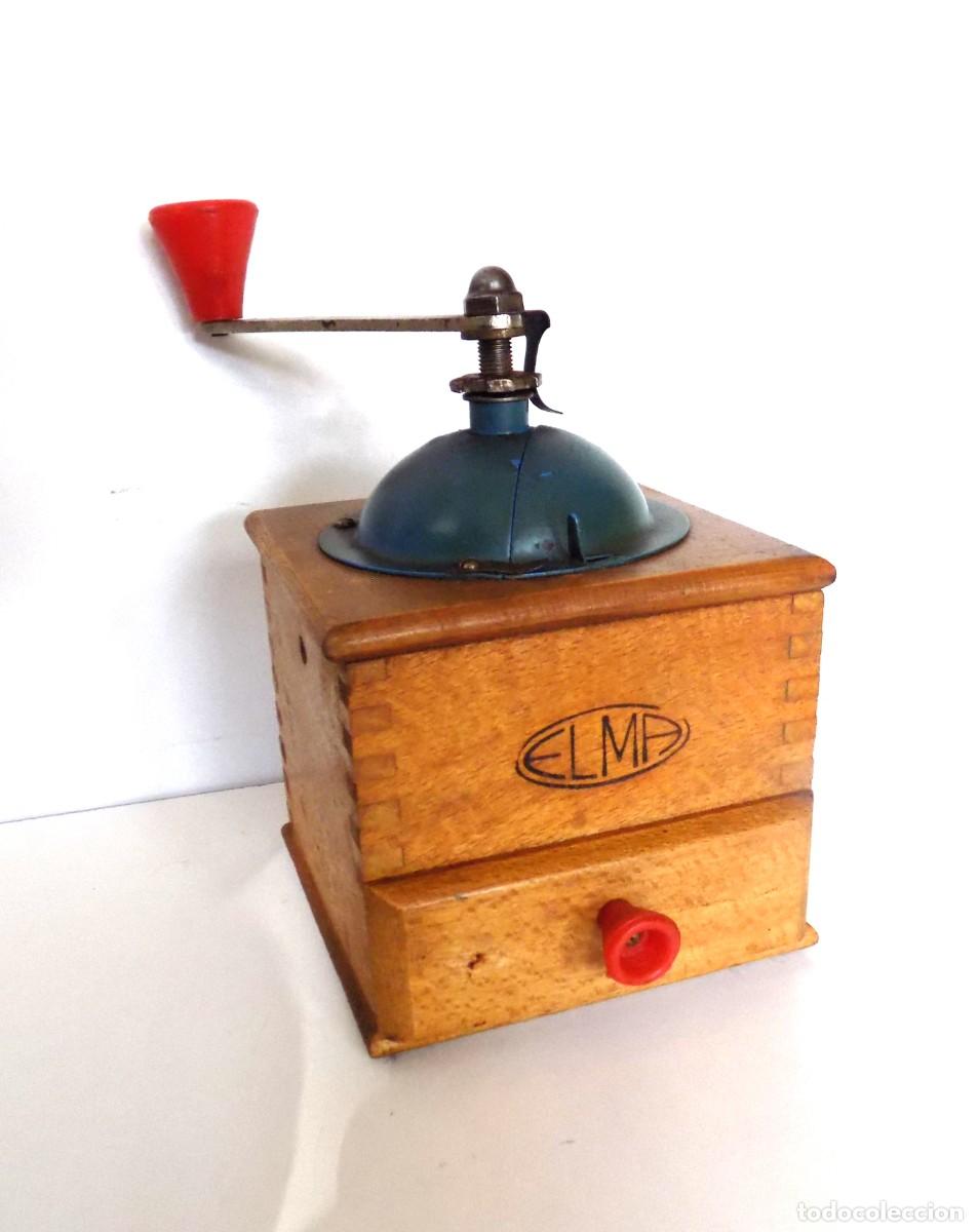 Antig&uuml;edades: MOLINILLO DE CAF&Eacute; MARCA ELMA. MADERA Y METAL. TAMA&Ntilde;O 1. ESPA&Ntilde;A. CA. 1950/1965