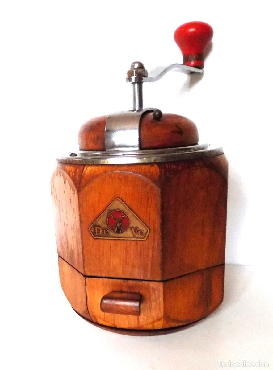 Antig&uuml;edades: MOLINILLO DE CAF&Eacute; OCTOGONAL MARCA De. Ve. HOLANDA. CA. 1950/1965 - Foto 2