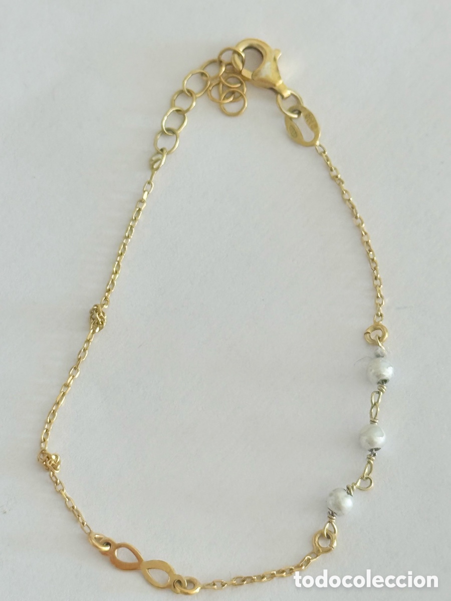 Antig&uuml;edades: Pulsera plata dorada - Foto 1