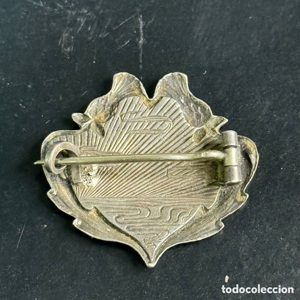 Antig&uuml;edades: Antiguo Broche Inmaculada Concepci&oacute;n - Plata y Esmaltes - Foto 3