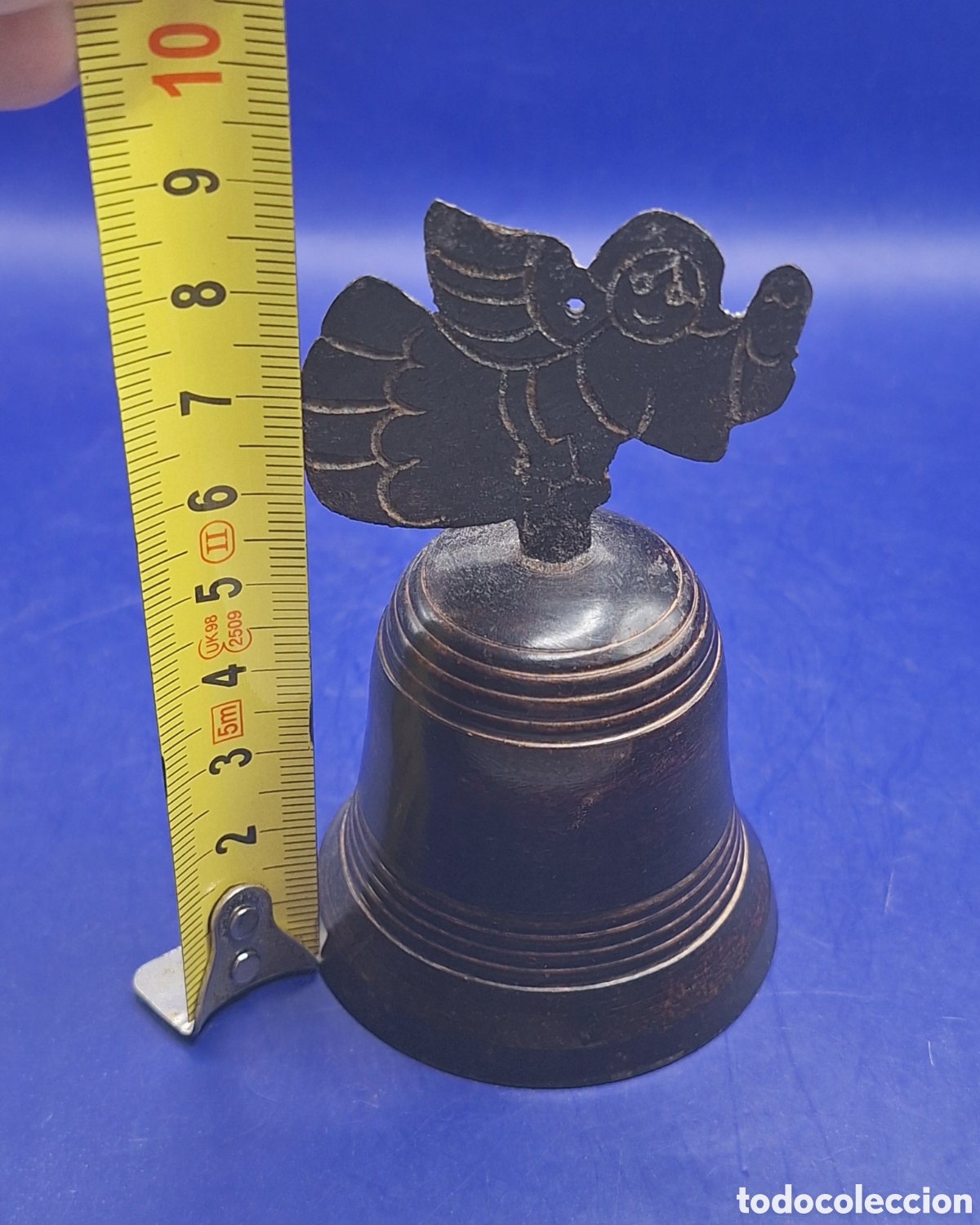 Antig&uuml;edades: Campana de Metal con &Aacute;ngel - Foto 11