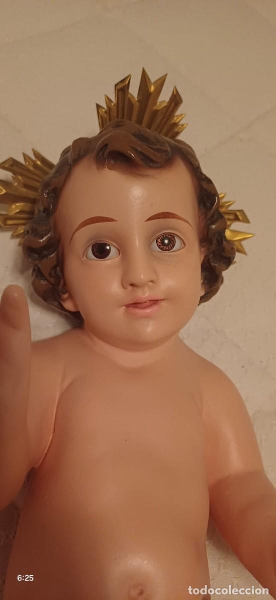 Antig&uuml;edades: Ni&ntilde;os Jes&uacute;s. Olot 34 cm - Foto 3