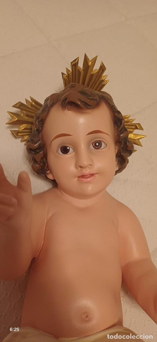 Antig&uuml;edades: Ni&ntilde;os Jes&uacute;s. Olot 34 cm - Foto 4