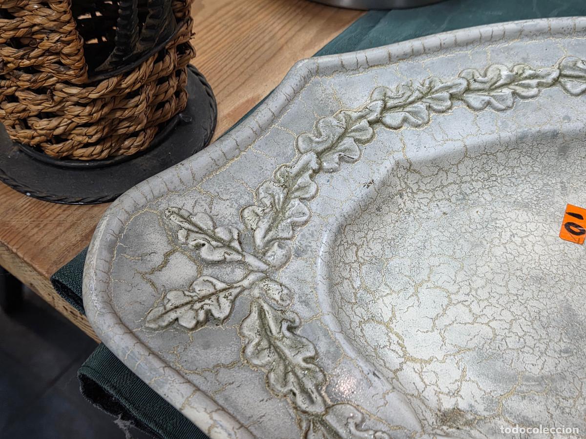 Antig&uuml;edades: bandeja de ceramica grande - Foto 2