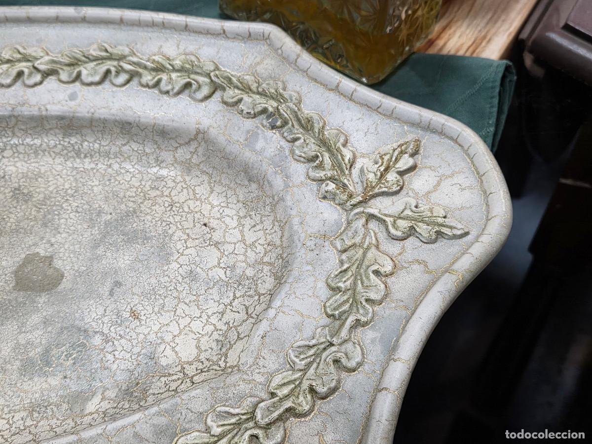 Antig&uuml;edades: bandeja de ceramica grande - Foto 3