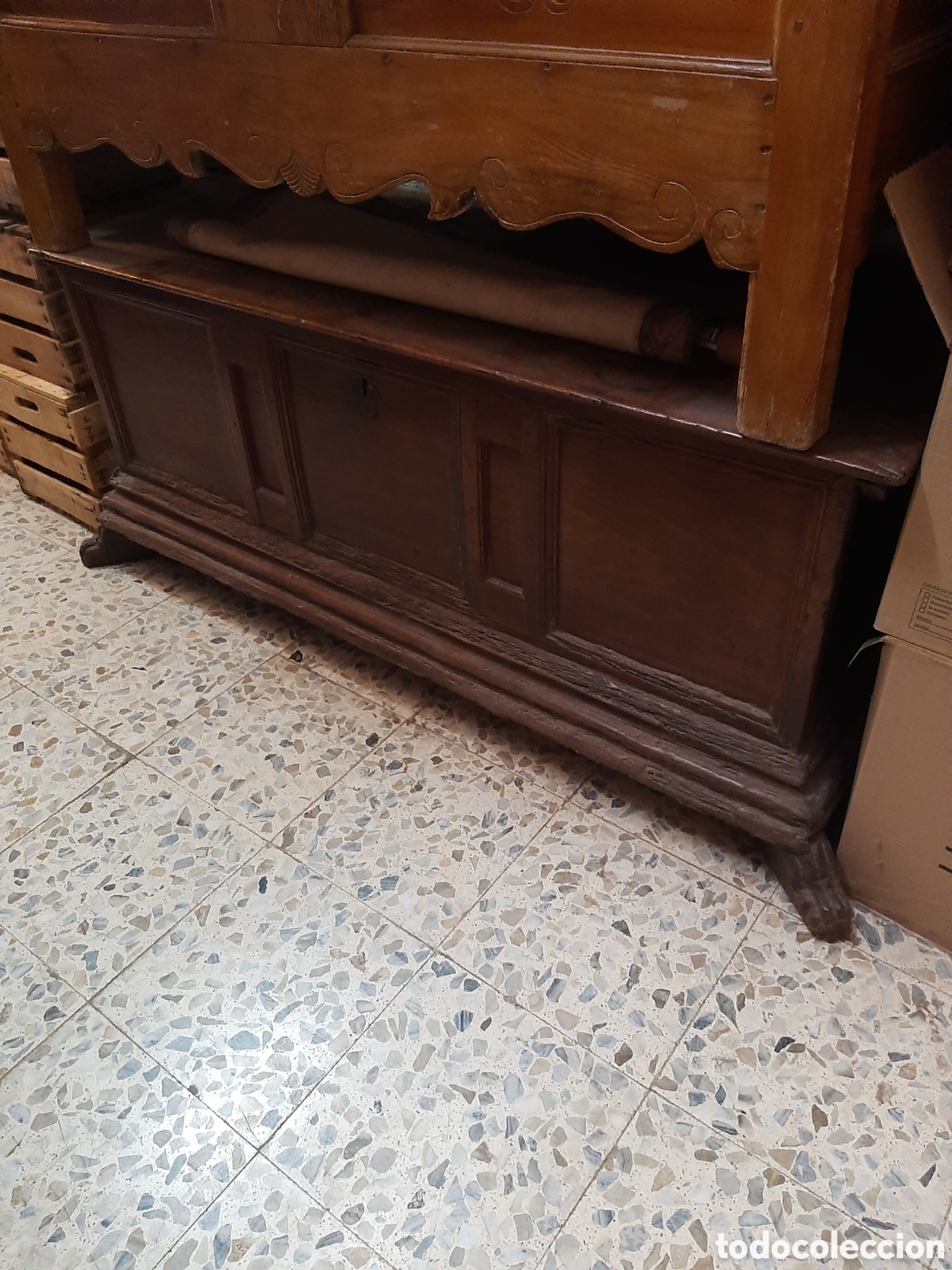 Antig&uuml;edades: GRAN ARC&Oacute;N ANTIGUO DE NOGAL - Foto 3
