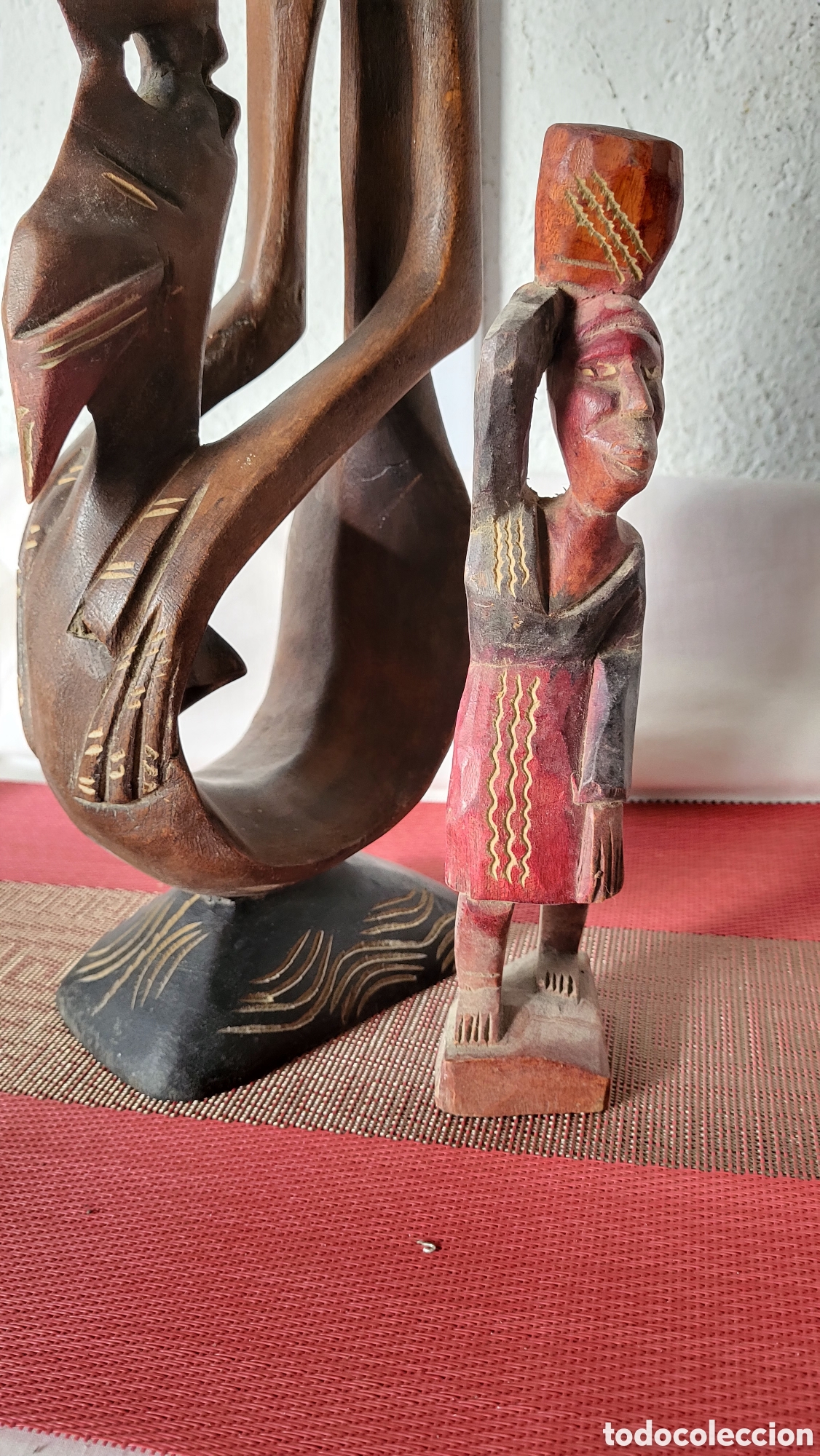 Antig&uuml;edades: Figuras antiguas Africanas madera - Foto 1