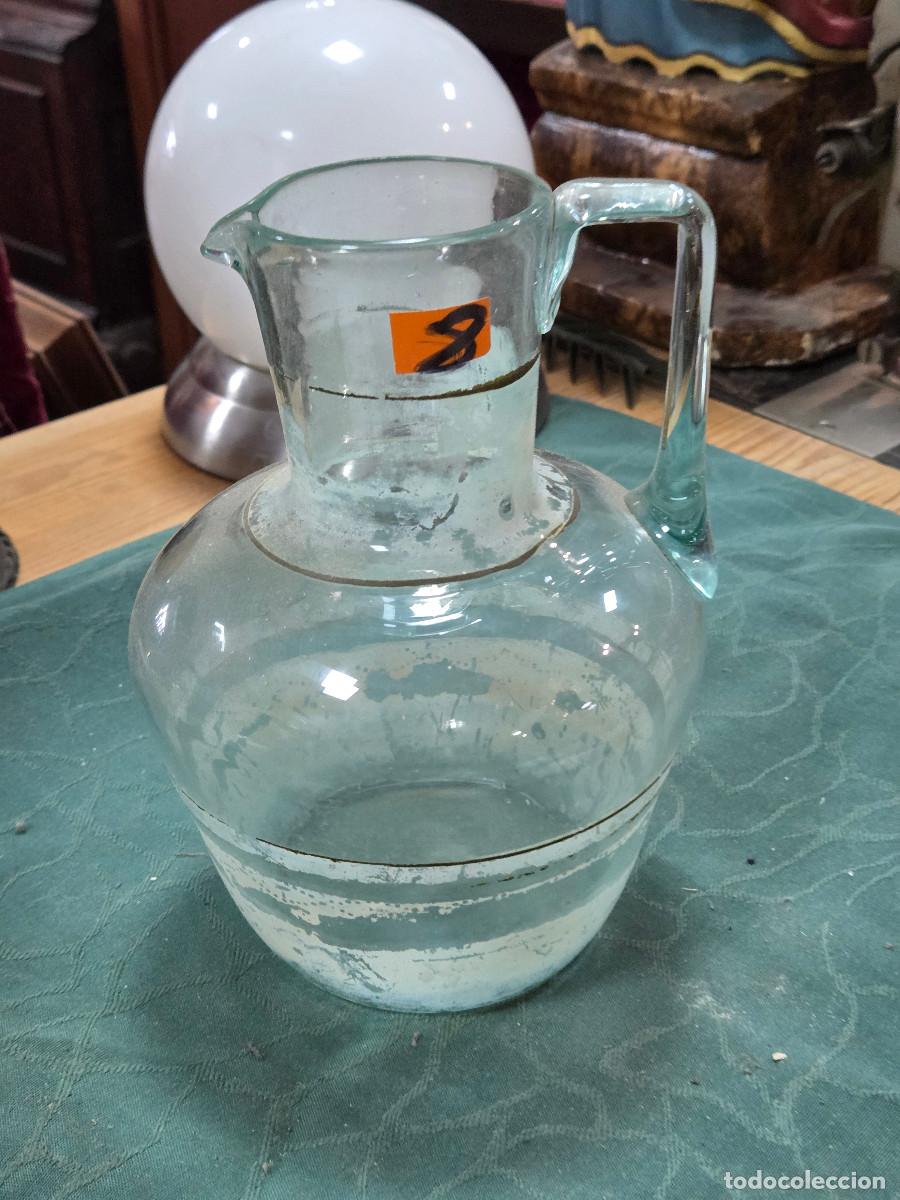 Antig&uuml;edades: jarra de cristal antigua - Foto 2