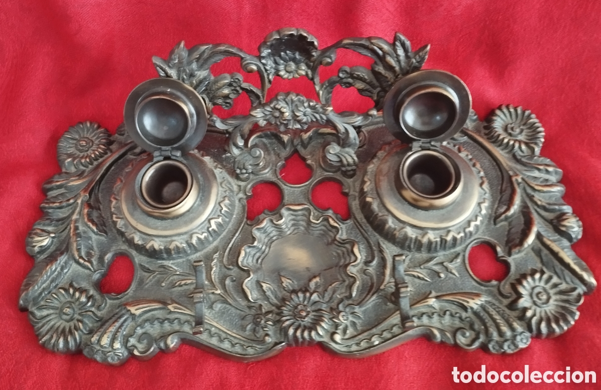 Antig&uuml;edades: Antigua Escriban&iacute;a Bronce. - Foto 2