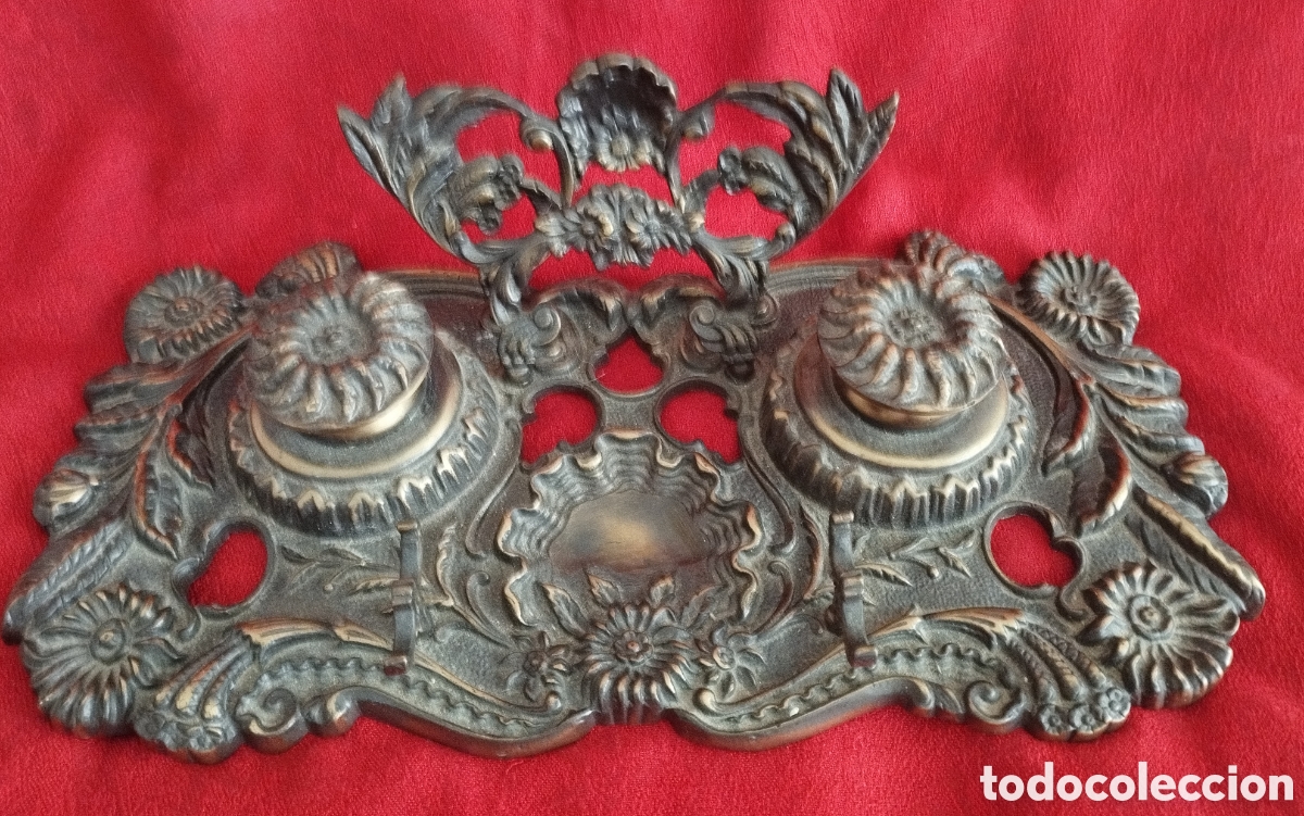 Antig&uuml;edades: Antigua Escriban&iacute;a Bronce. - Foto 3
