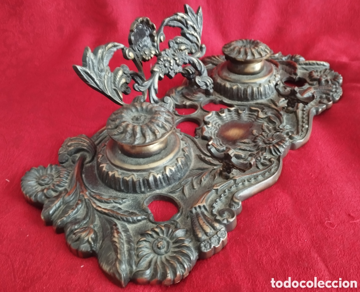 Antig&uuml;edades: Antigua Escriban&iacute;a Bronce. - Foto 4