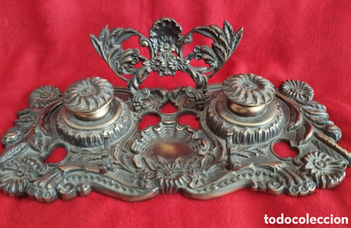 Antig&uuml;edades: Antigua Escriban&iacute;a Bronce. - Foto 5